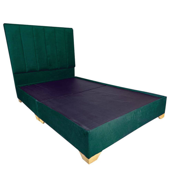 Base Cama + Espaldar Antifluido Verde - Arte K Muebles