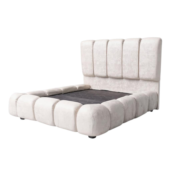 Combo Base Cama+ Espaldar Nube Tela Amigable a Las Mascotas Marfil - Fabrica Online