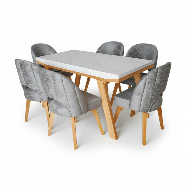 Sala Cama Dubai + Comedor Miami 6 Puestos - Fabrica Online