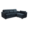 Sofa en L Gibraltar Tela Amigable a las Mascotas Color Gris - Arte K Muebles