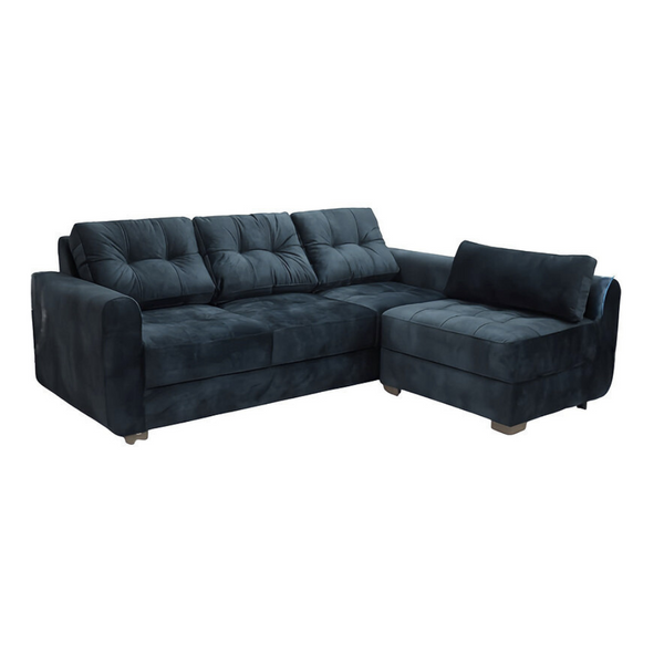 Sofa en L Gibraltar Tela Amigable a las Mascotas Color Gris - Arte K Muebles