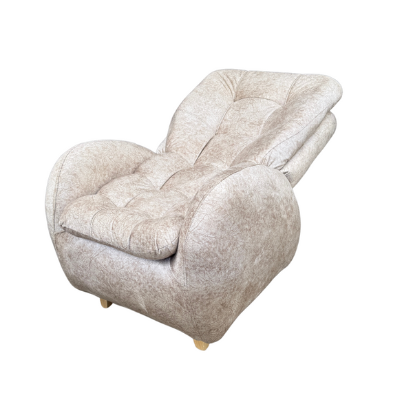 Juego de Sala Huevo Reclinable Color Gris y Marfil - Fabrica Online