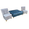 Juego de Sala Moderna Palma Sofa Cama Baul + 2 Sillas - Fabrica Online