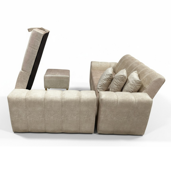 Combo Sala Multifuncional + Comedor Miami Marfil - Fabrica Online