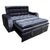 Sofa Cama Fusion Premium Microfibra Antifluido Negro - Arte K Muebles