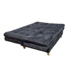 Sofa Cama 3 Posiciones Moscu 160cm Tela Amigable a Las Mascotas Gris - Fabrica Online