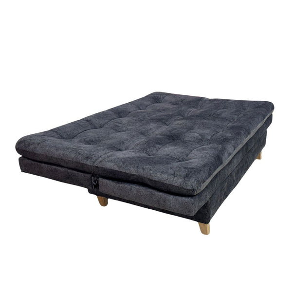 Sofa Cama 3 Posiciones Moscu 160cm Tela Amigable a Las Mascotas Gris - Fabrica Online
