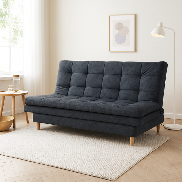 Sofa Cama 3 Posiciones Moscu 160cm Tela Amigable a Las Mascotas Gris - Fabrica Online