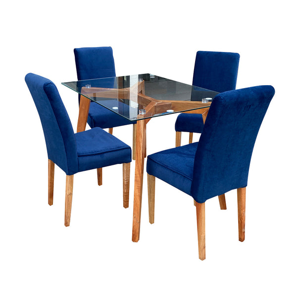 Comedor Rio 4 Puestos Katar Petróleo - Arte K Muebles