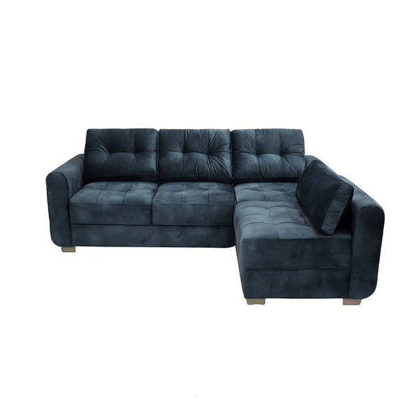 Sofa en L Gibraltar Tela Amigable a las Mascotas Color Gris - Arte K Muebles