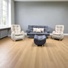 Juego de Sala Huevo Reclinable Color Gris y Marfil - Fabrica Online