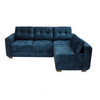 Sofa en L Gibraltar Tela Amigable a las Mascotas Color Azul - Arte K Muebles