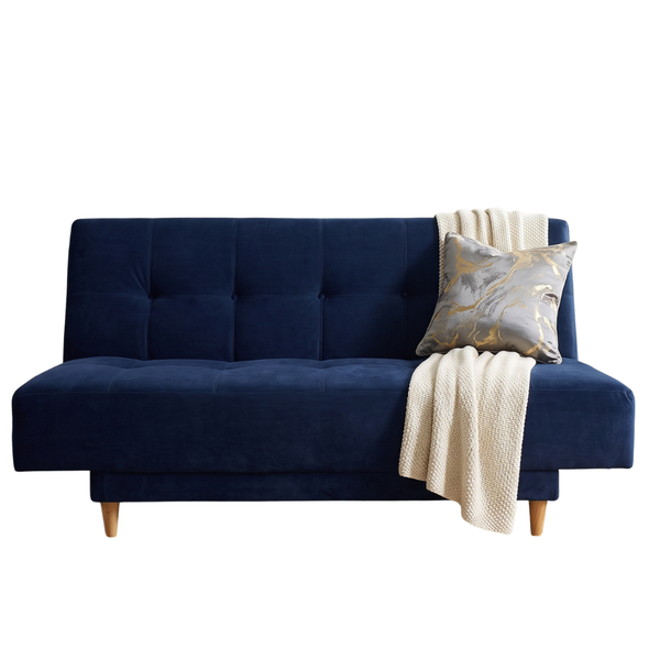 Sofa Cama London 3 Posiciones Tela Amigable a las Mascotas Azul