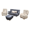 Juego de Sala Huevo Reclinable Color Gris y Marfil - Fabrica Online