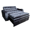 Sofa Cama Fusion Premium Microfibra Antifluido Negro - Arte K Muebles