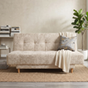 Sofa Cama London 3 Posiciones Tela Amigable a las Mascotas Marfil