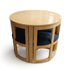 Juego de Comedor 4 Puestos Ahorrador de Espacio Redondo - Fabrica Online