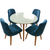 Juego de Comedor Oslow 4 Asientos Mesa Circular 90cm