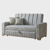 Sofa Cama Palma Multifucional Tela Amigable a las Mascotas Gris Plata