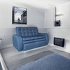 Sofá Cama Funcional Premium Tela Azul - Arte K Muebles
